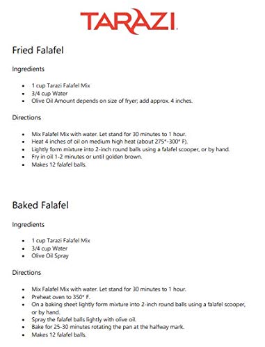 Tarazi Falafel Mix ready to plate with fresh toppings.