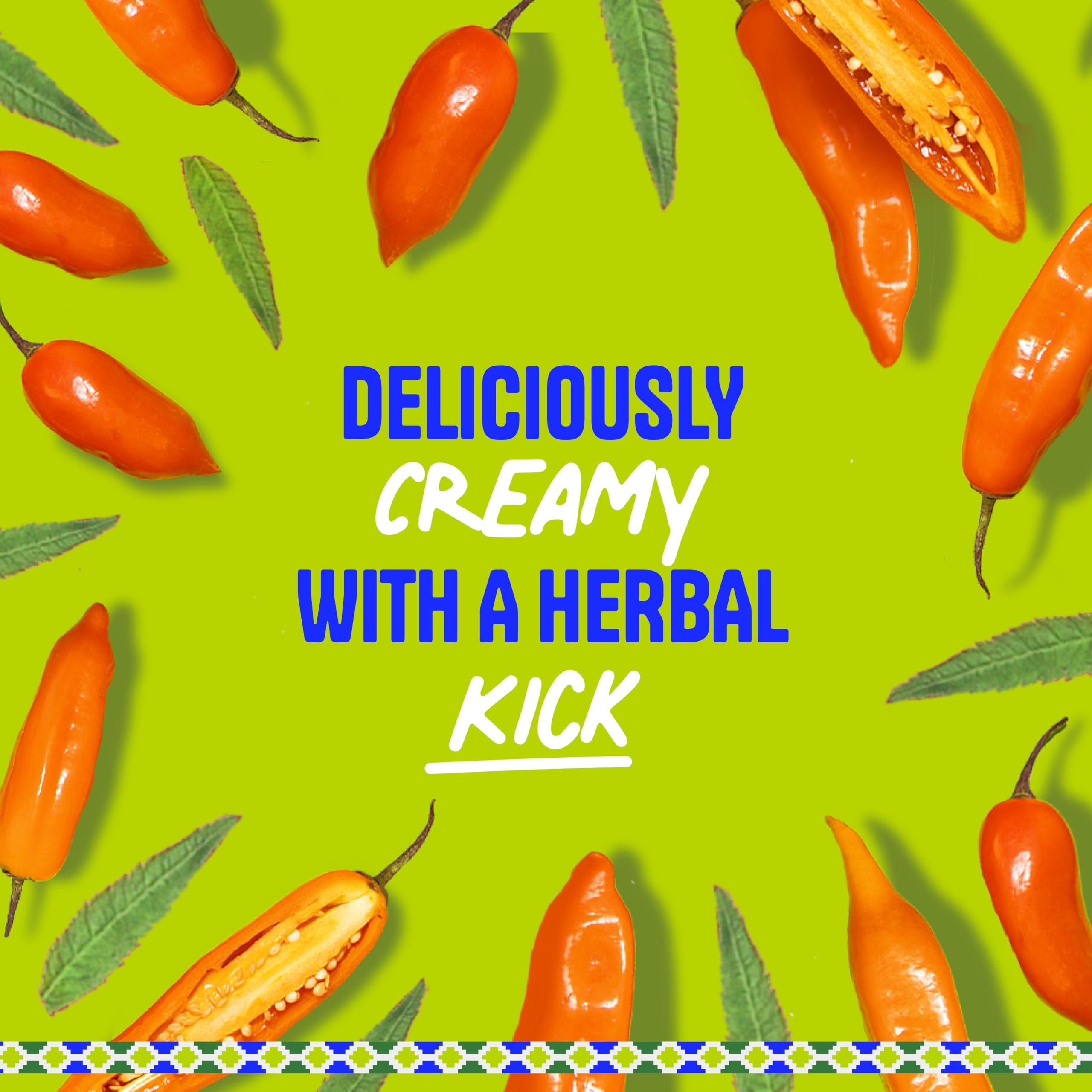 Tari Zesty Verde cream texture closeup suggests indulgent, versatile seasoning.