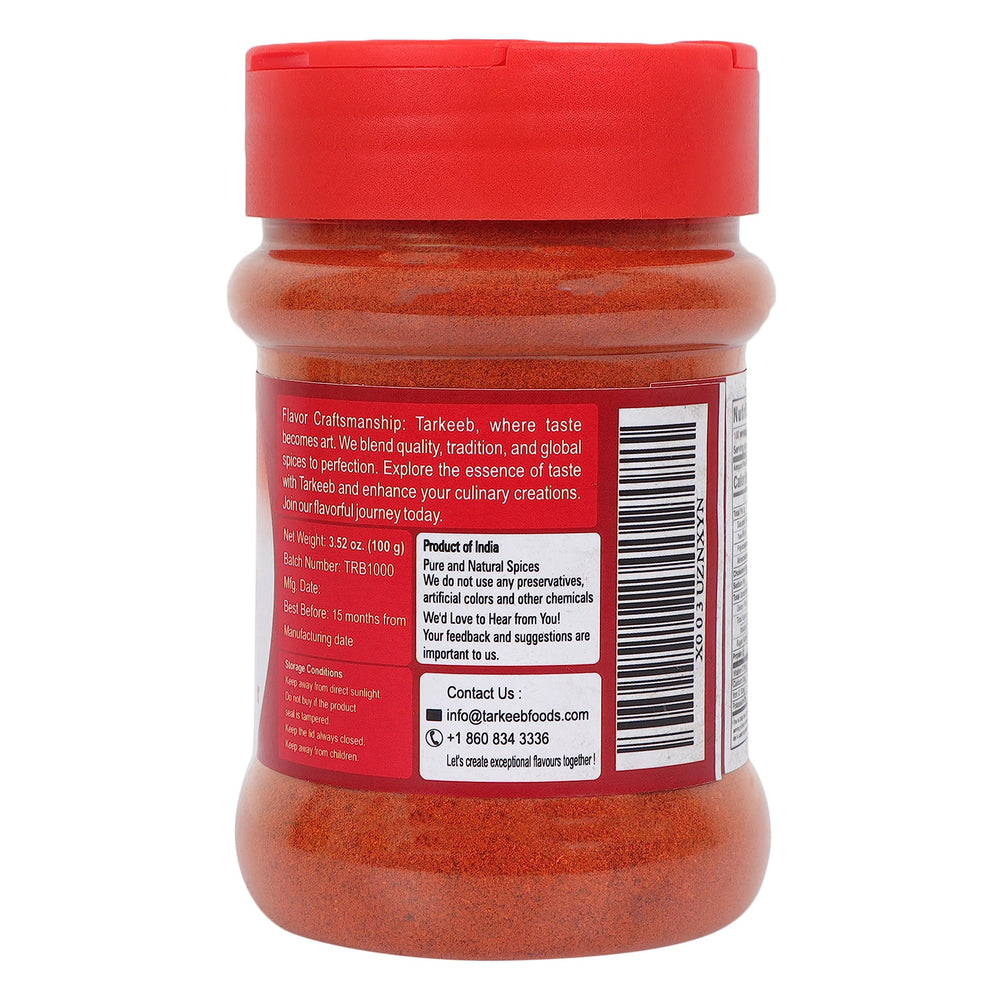 Tarkeeb Kashmiri chili powder in a kitchen setup for versatile cooking.