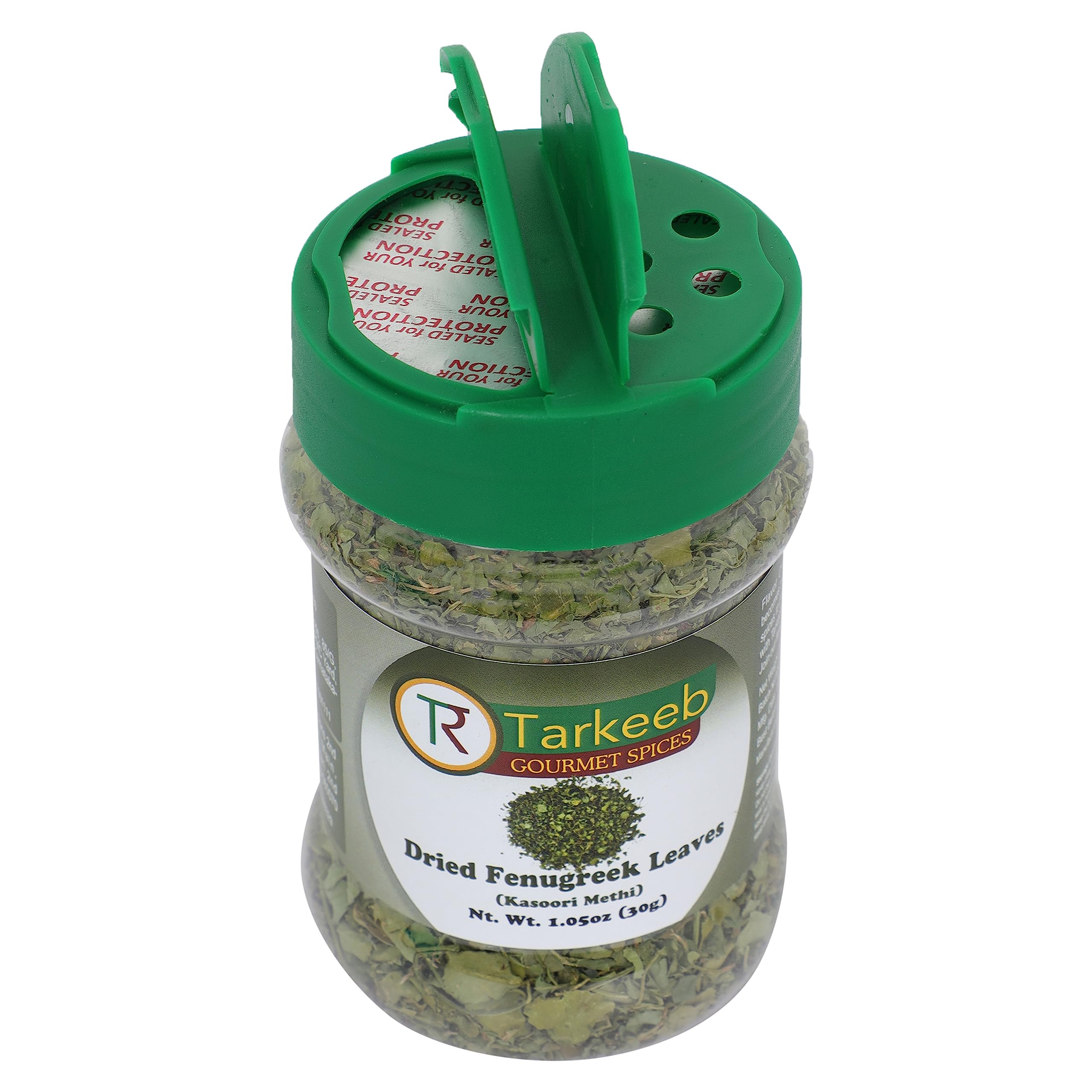 Tarkeeb Kasoori Methi sprinkled over dishes for aroma.