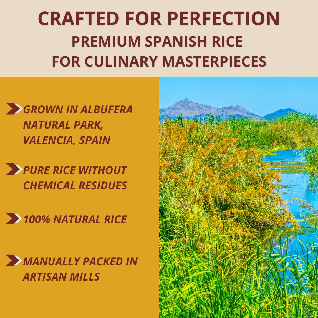 TARTANA Bomba rice in cooking pot illustrates absorbent grain that holds broth.