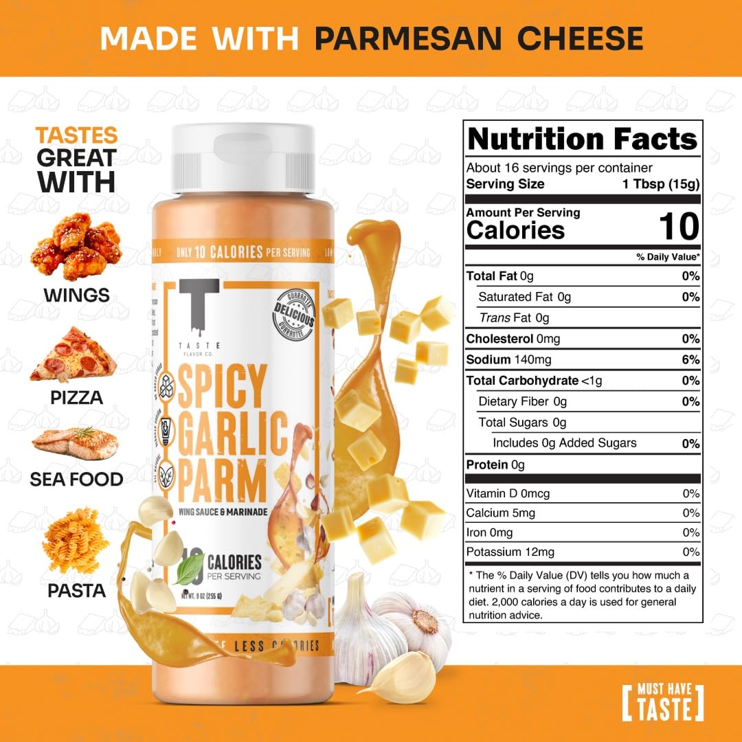 Taste Flavor Co. label close-up highlighting all-natural ingredients.