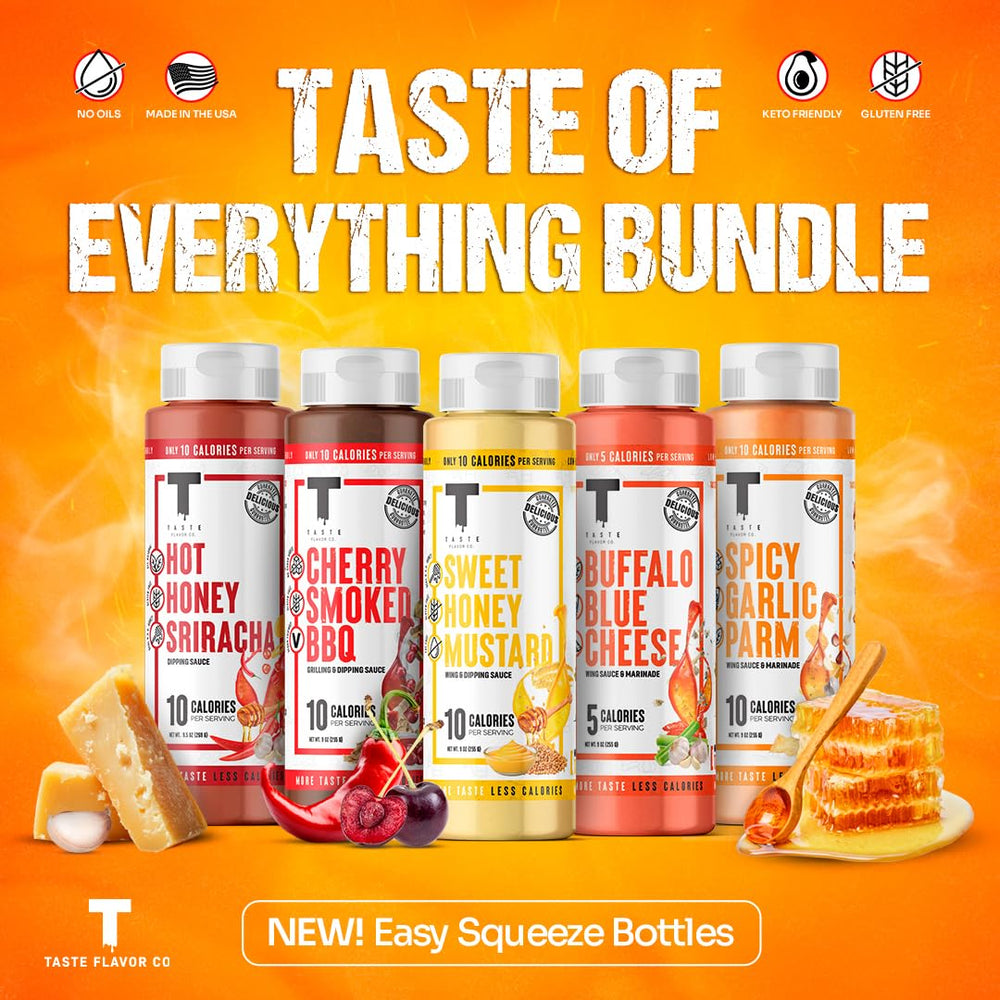 Taste Flavor Co. low-calorie sauces support keto-friendly meal prep