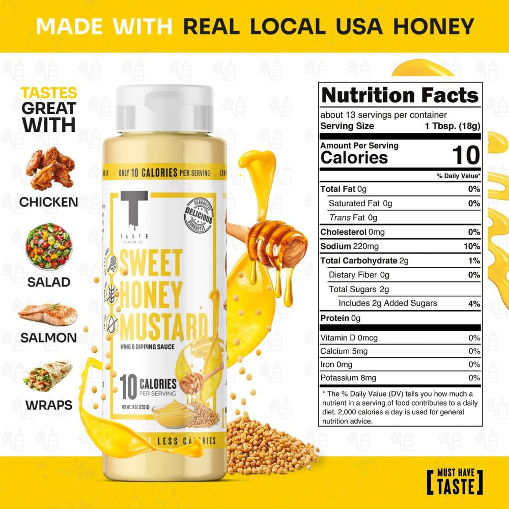 Taste Flavor Co. Sweet Honey Mustard dipping dish for keto-friendly dips