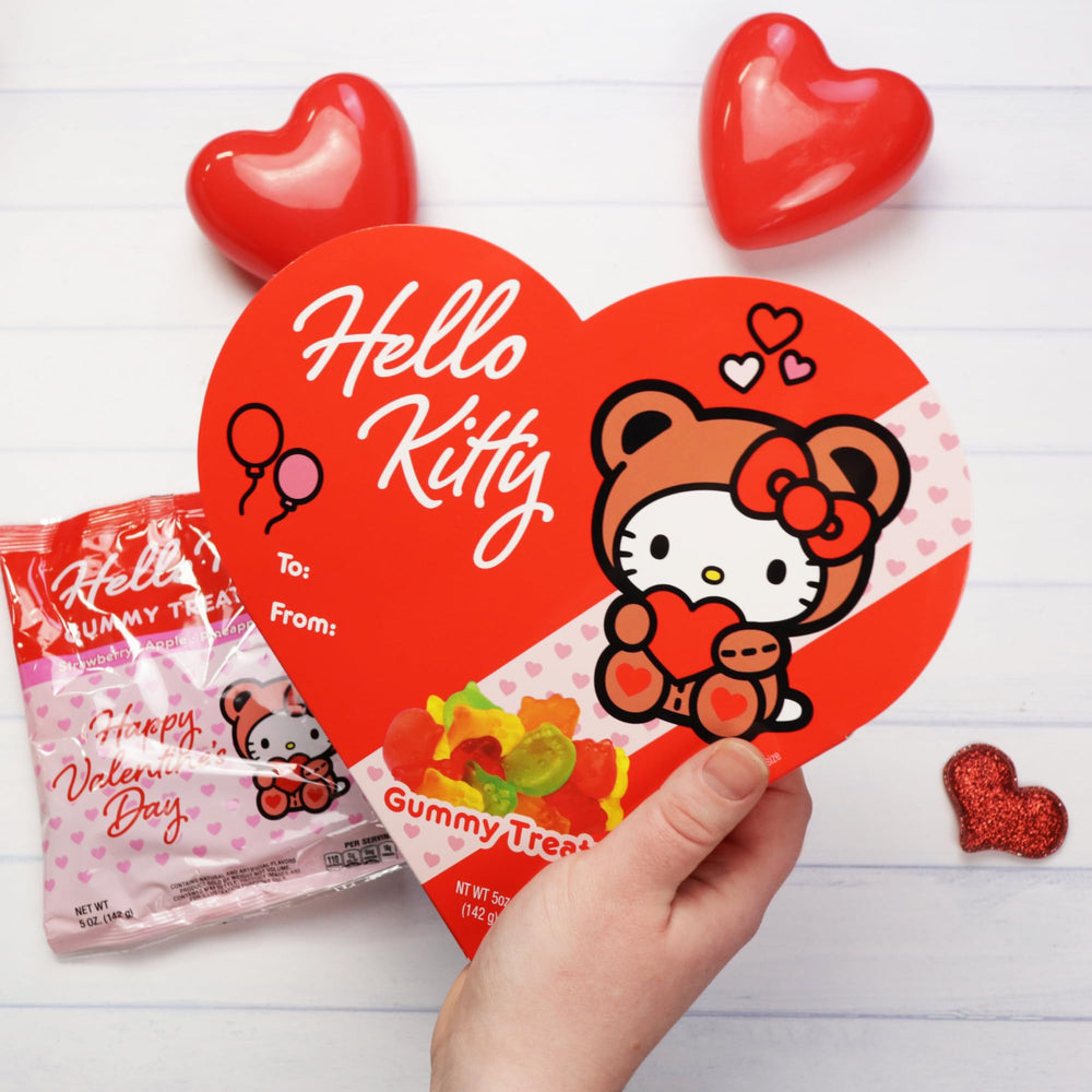Adorable Hello Kitty packaging enhances gift appeal.