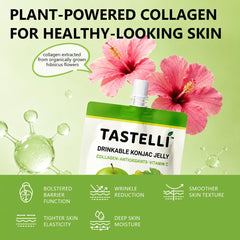 Tastelli Konjac Jelly pouch squeeze for convenient on-the-go snacking with zero sugar.