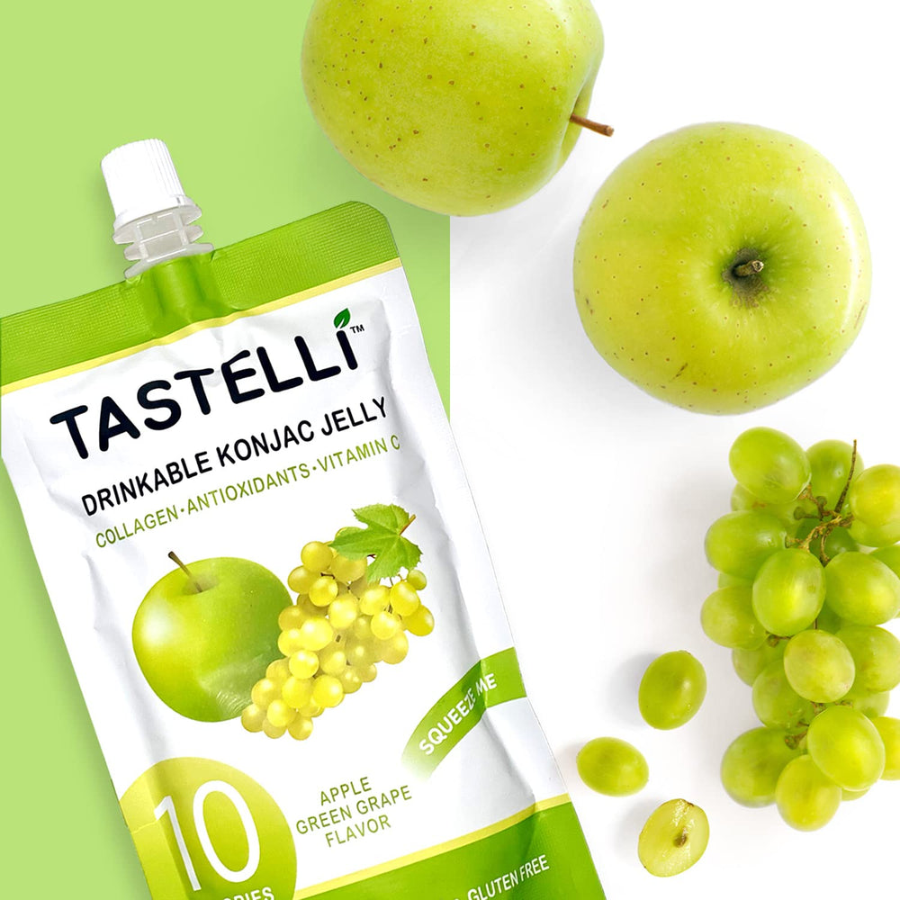 Tastelli Konjac Jelly pour shows a ready-to-enjoy zero sugar flavor