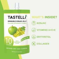 Tastelli Konjac Jelly texture close-up highlights plant fiber satisfaction