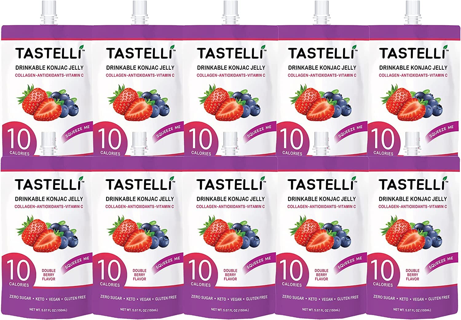 Sugar-free Tastelli Konjac Jelly with erythritol for mindful snacking.