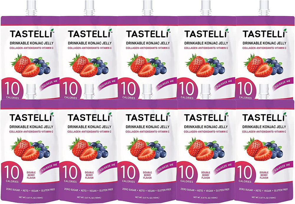 Sugar-free Tastelli Konjac Jelly with erythritol for mindful snacking.