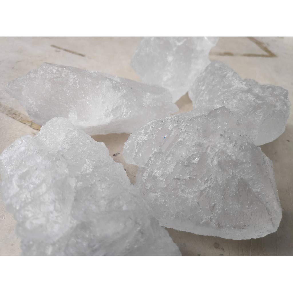 TastePadThai white alum stone close-up for natural deodorant use and traditional applications.