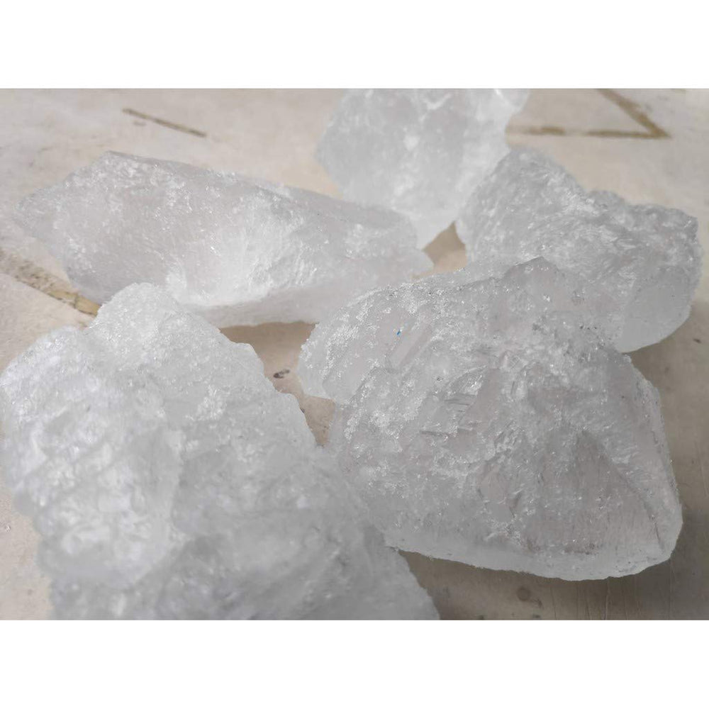 TastePadThai white alum stone close-up for natural deodorant use and traditional applications.