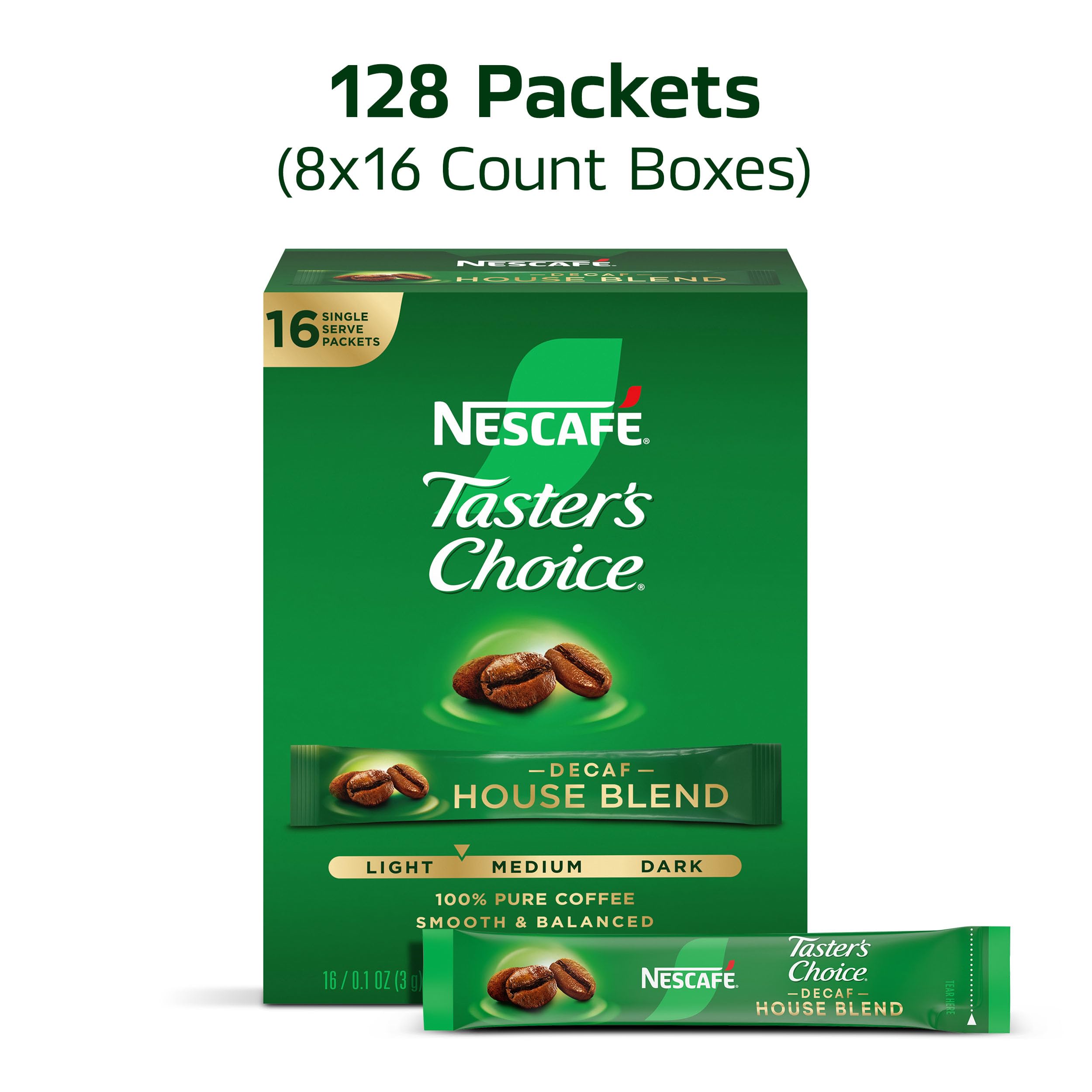 Taster's Choice Decaf House Blend steaming cup invites a smooth, instant brew