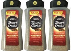 Taster's Choice Original Gourmet Instant Coffee 14oz 3-pack packaging for quick morning boost.