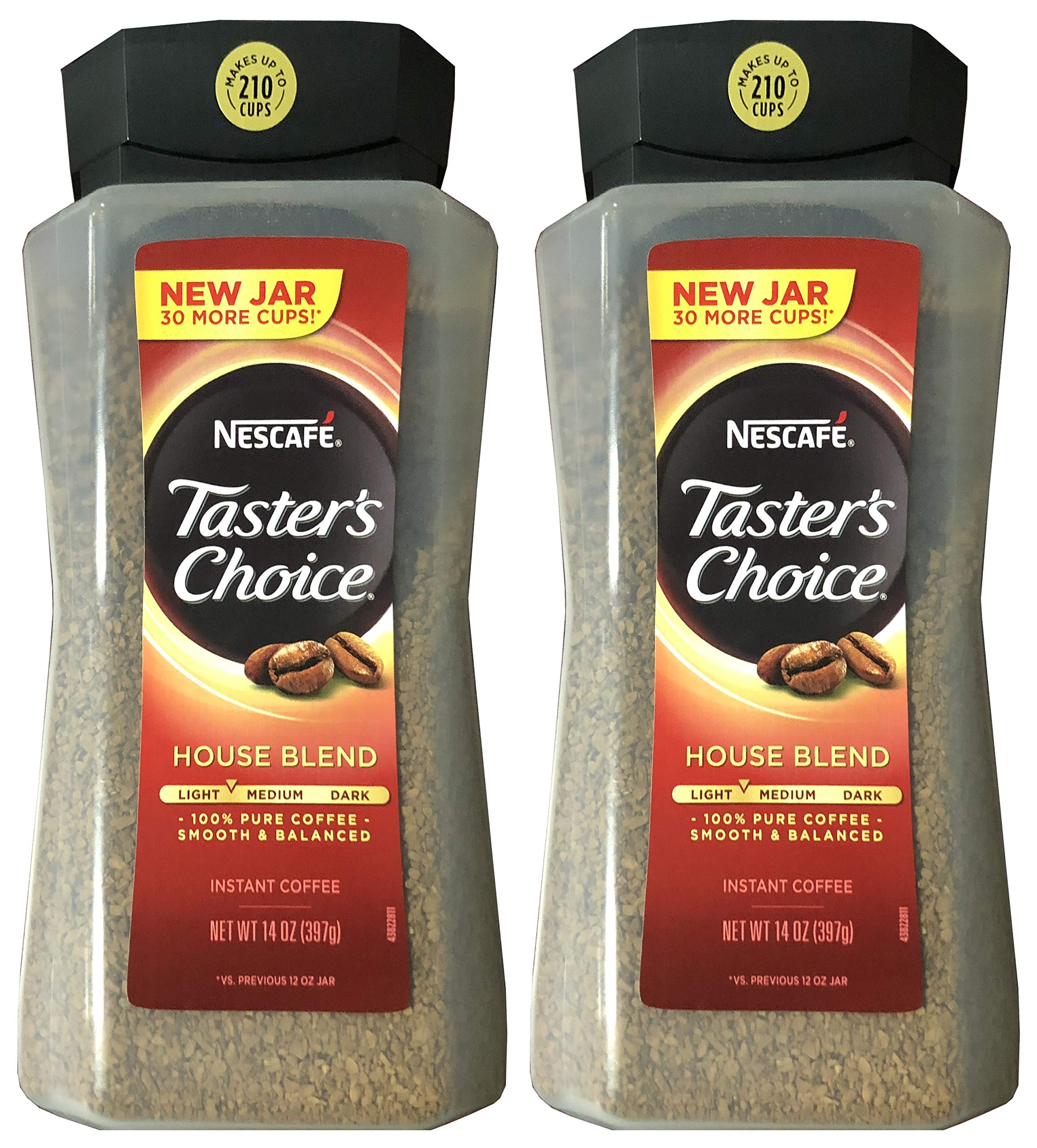 Taster's Choice Original instant coffee 14 oz pack-2 offers quick, smooth mornings.