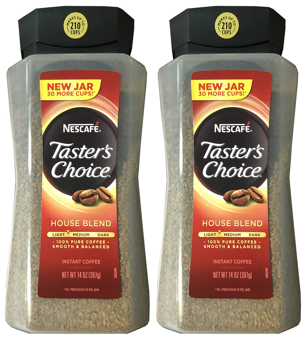 Taster's Choice Original instant coffee 14 oz pack-2 offers quick, smooth mornings.