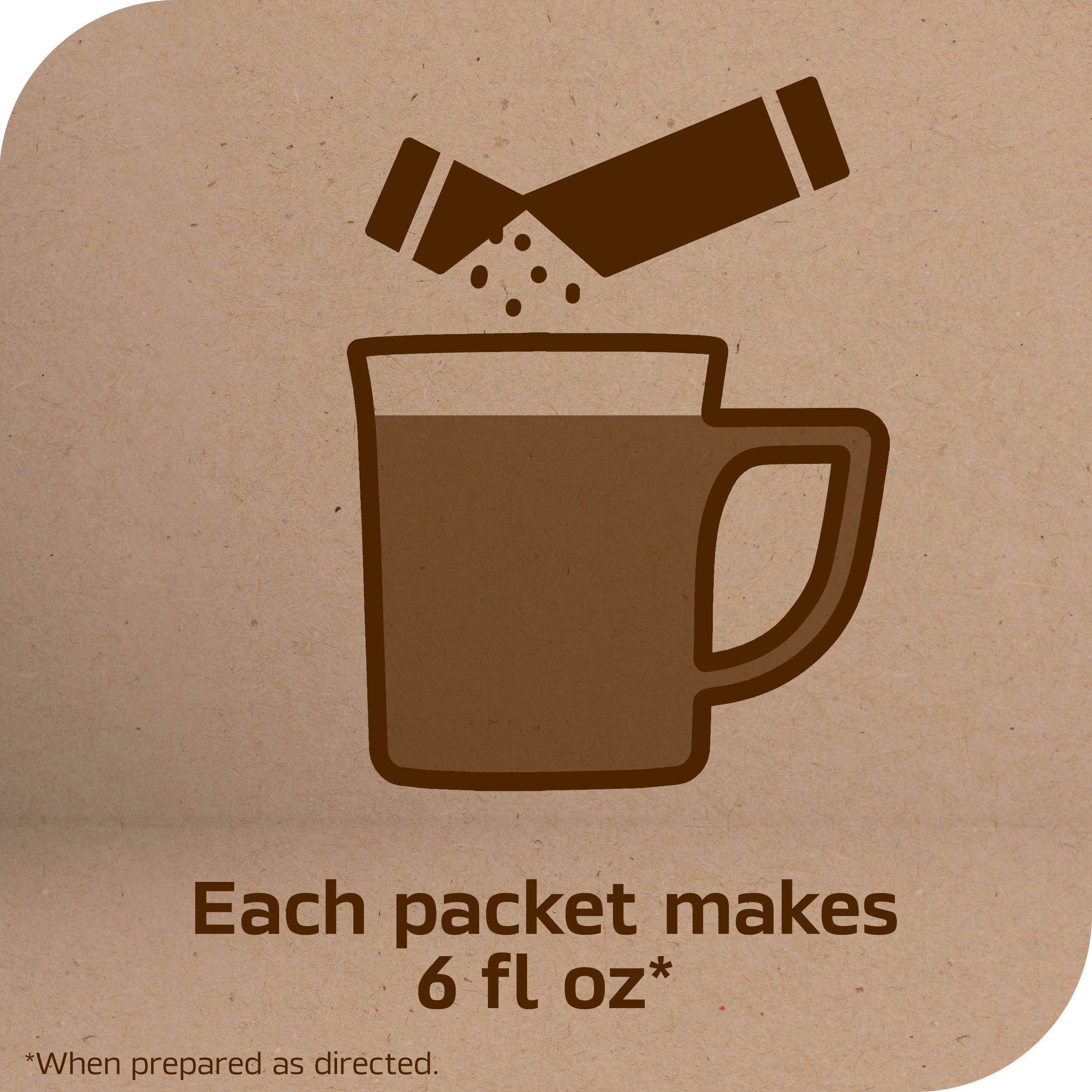 Taster's Choice ready morning beverage with hazelnut warmth.