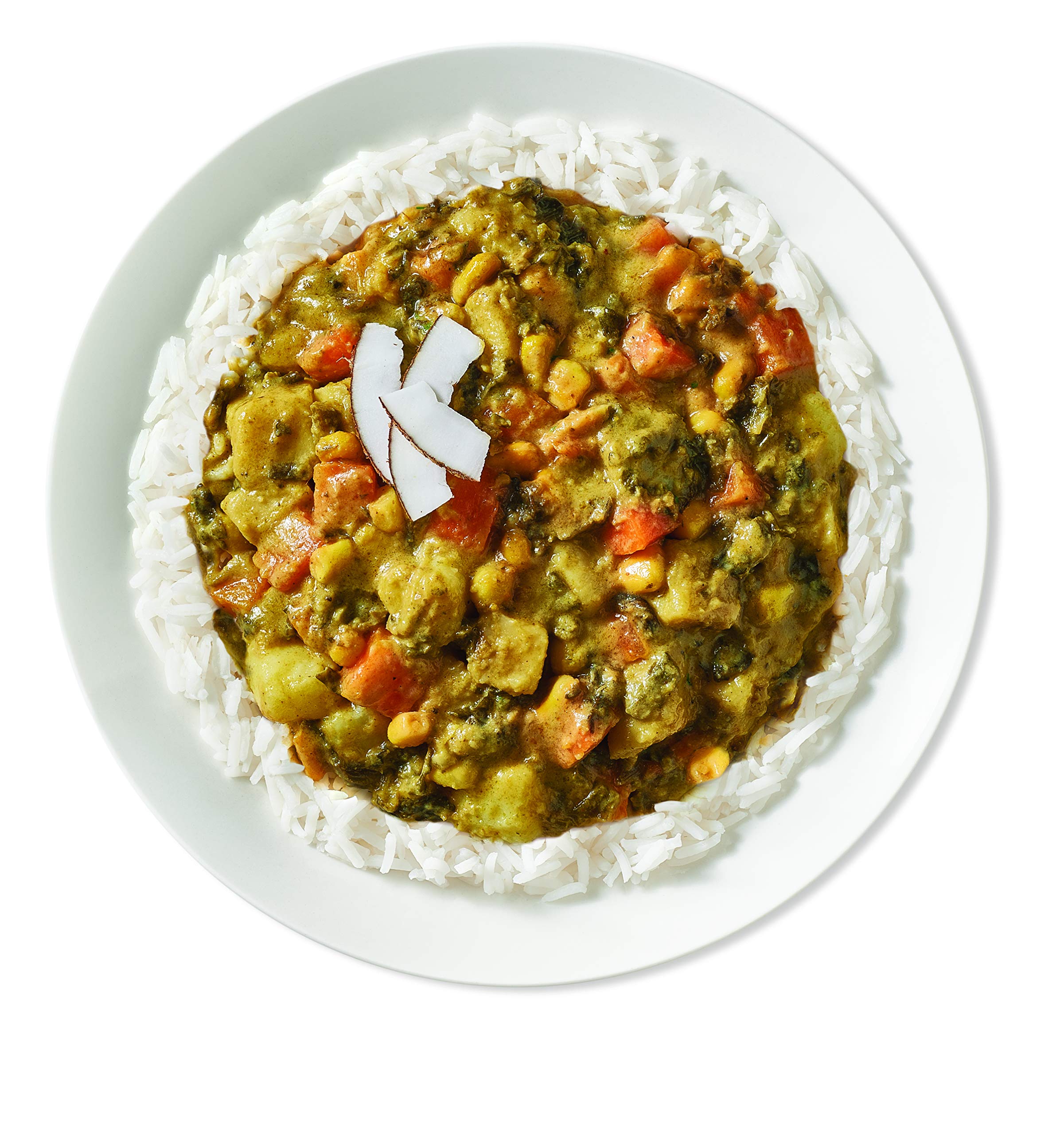 Tasty Bite Indian Vegetable Korma; vibrant vegetables and coconut sauce for busy days.