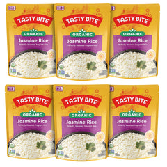 Tasty Bite Jasmine Rice pack showing 12 pouches, ideal for quick, flavorful meals.