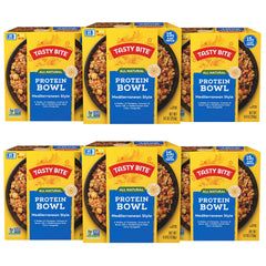 Tasty Bite Mediterranean Protein Bowl six-pack, ready-to-eat meals.