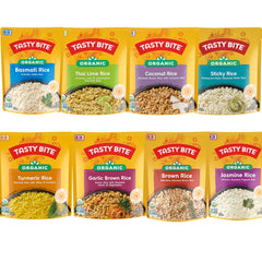 Tasty Bite rice variety pack basmati — fluffy long-grain texture ideal with curries.