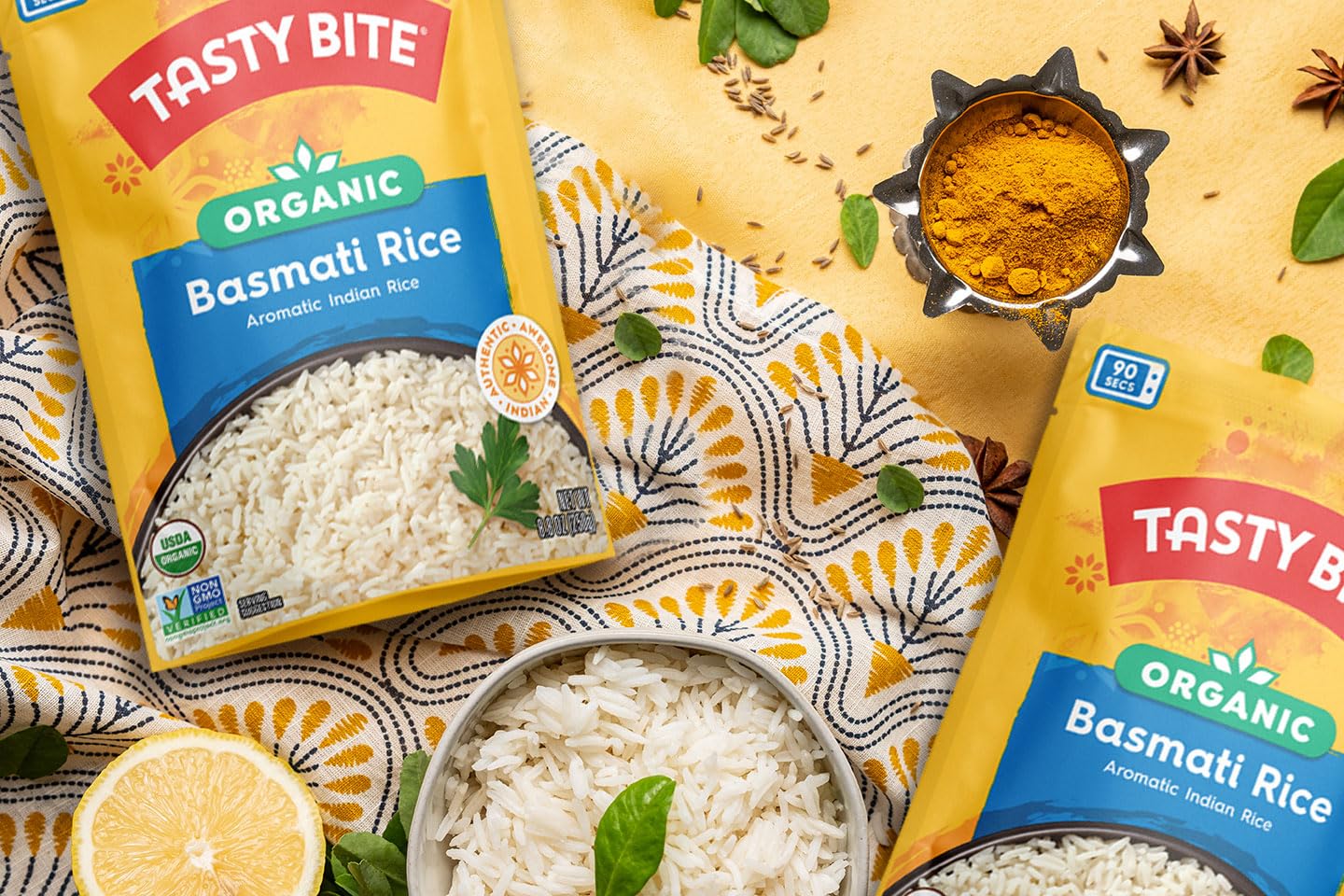 Tasty Bite coconut rice — creamy aroma and subtle sweetness for tropical meals.