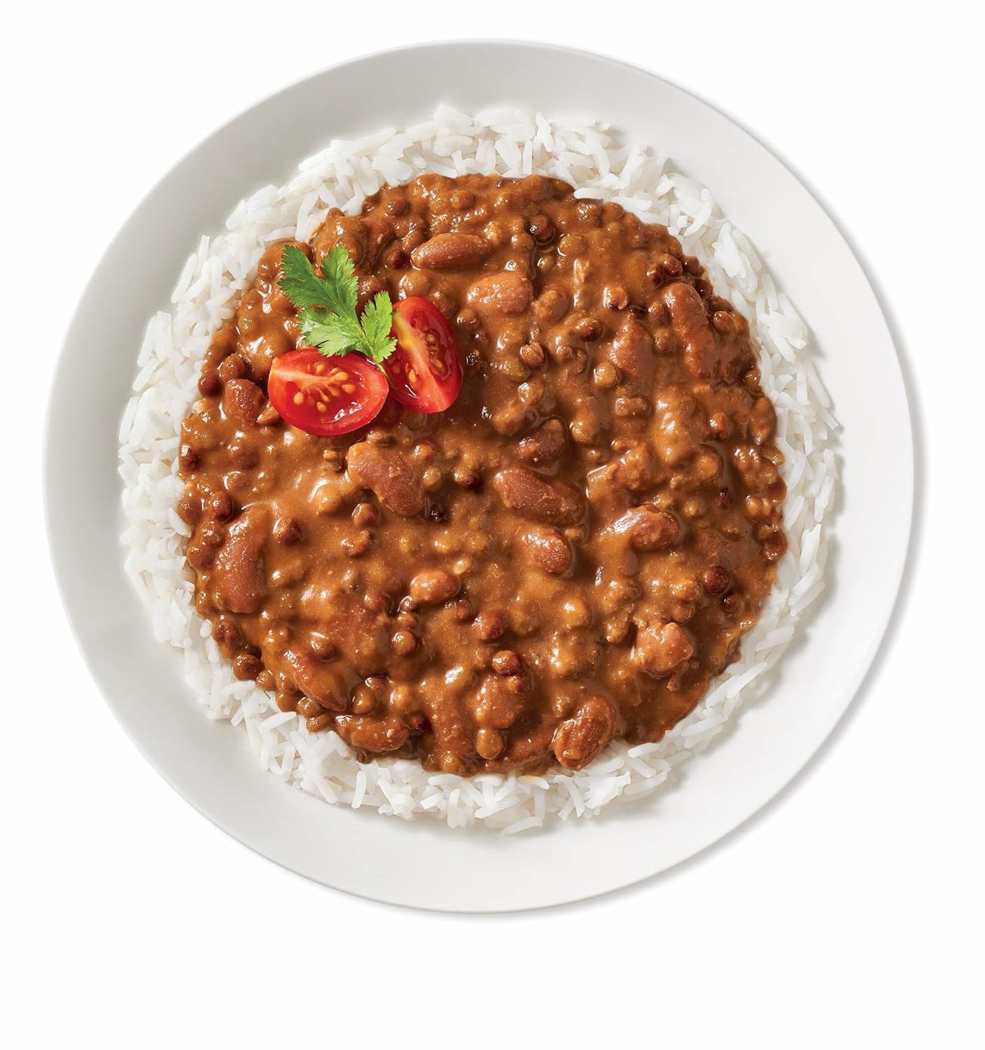 TASTYBITE Organic Lentils close-up emphasizes premium ingredients and spice blend
