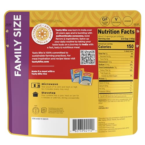 TASTYBITE Organic Madras Lentils bowl highlights wholesome, ready-to-serve convenience