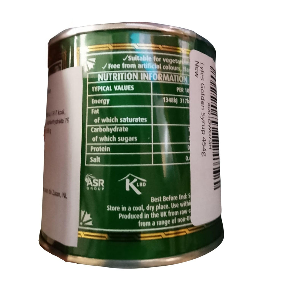 Lyle's Golden Syrup pour close-up shows smooth amber texture.