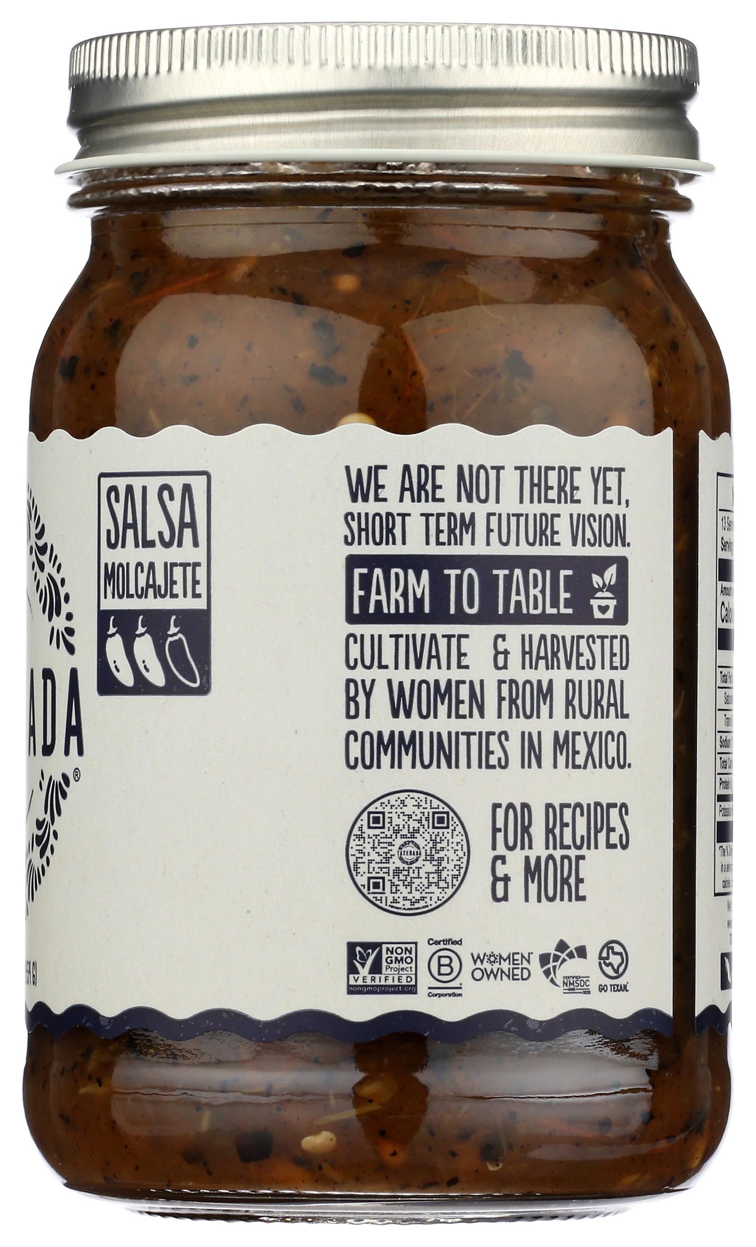 Tatemada Salsa Molcajete packaging on shelf emphasizing value and ready-to-use convenience.