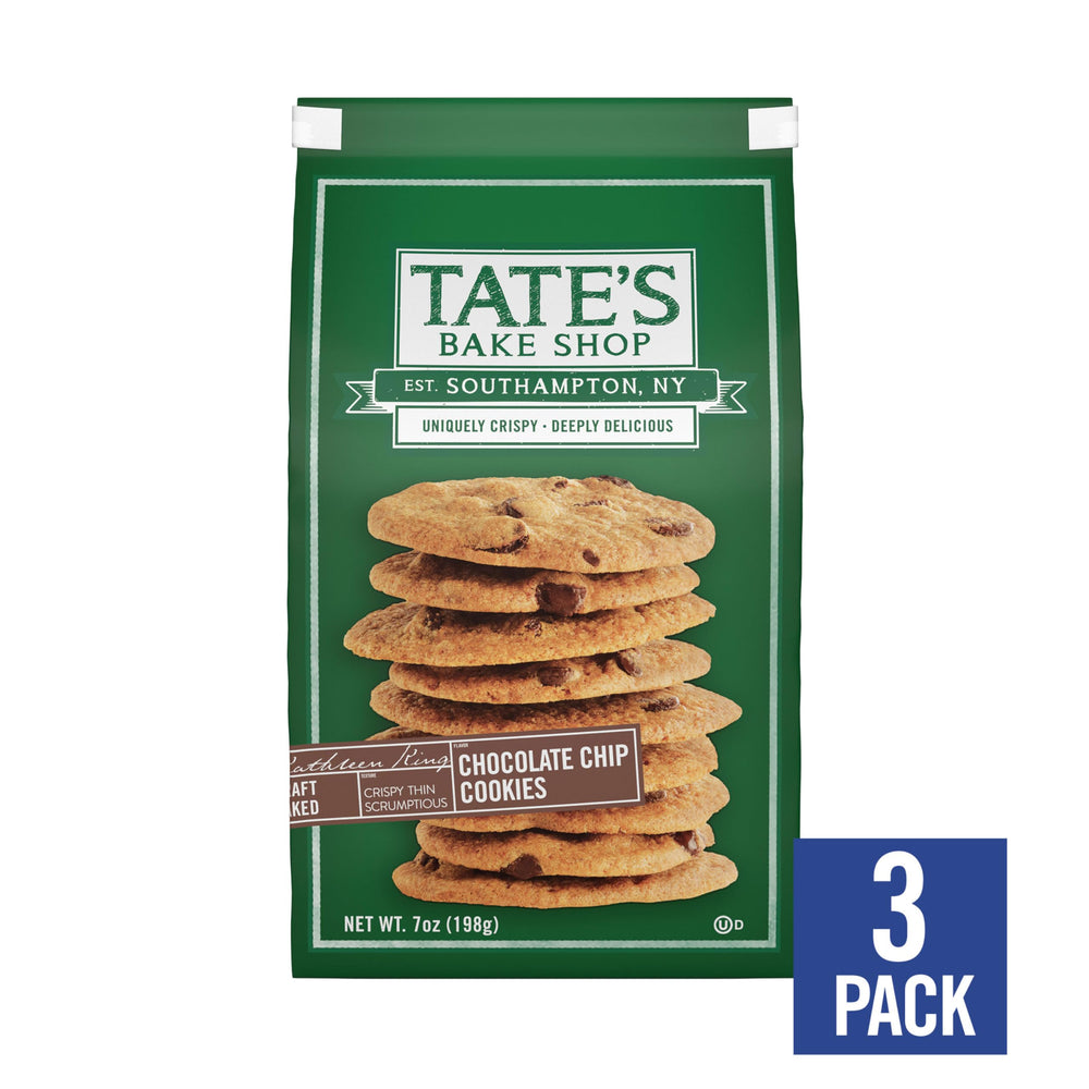 Tate's Bake Shop chocolate chip cookies buttery flavor enhances any dessert.