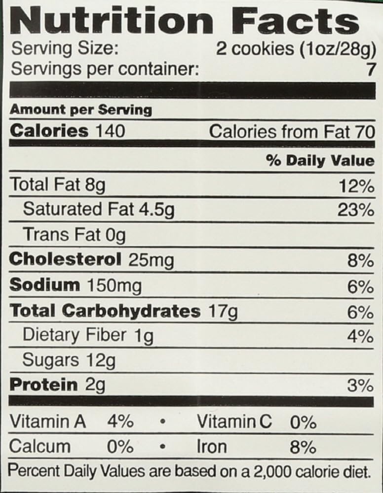 Tate's Bake Shop Chocolate Chip Cookies close-up, 7oz bags, ideal snack with tea