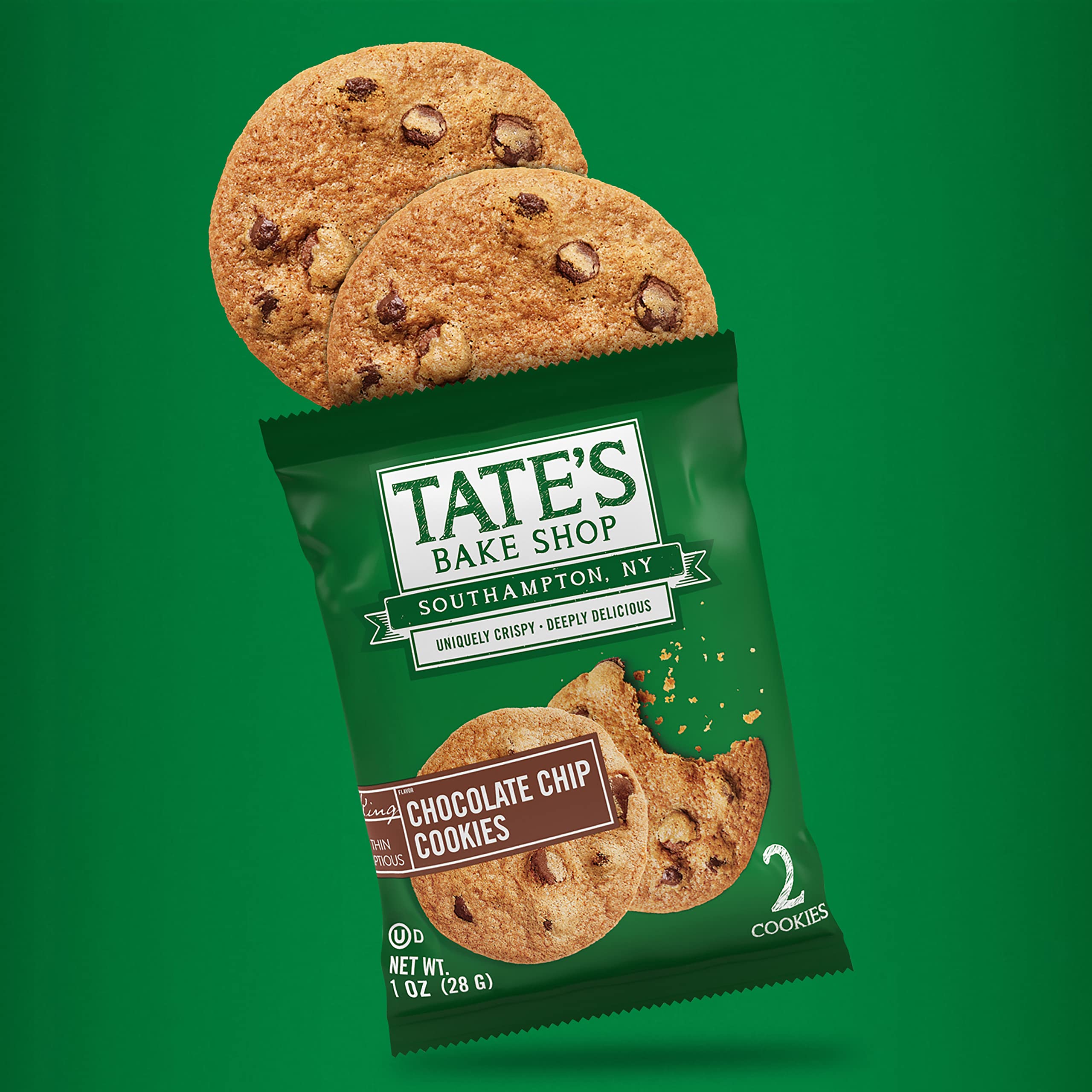 Tate's Bake Shop two-box display with kosher-certified cookies
