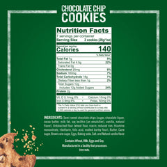 Tate's Bake Shop chocolate chip cookies thin crisp texture for quick snacks.