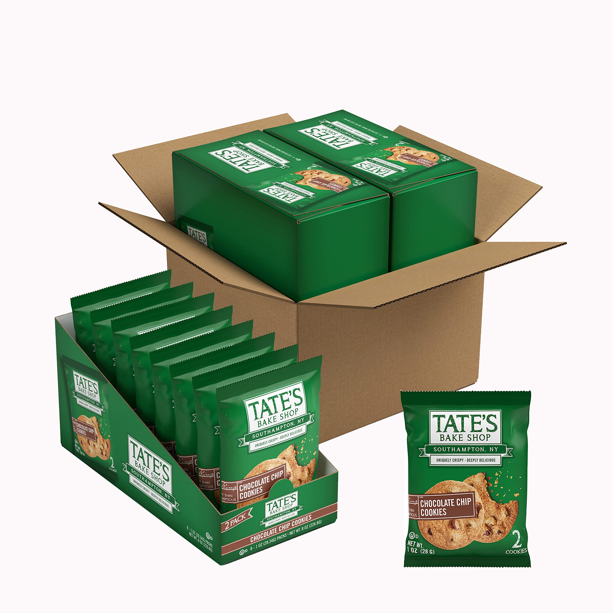 Tate's Bake Shop two-box display offers convenient snacking