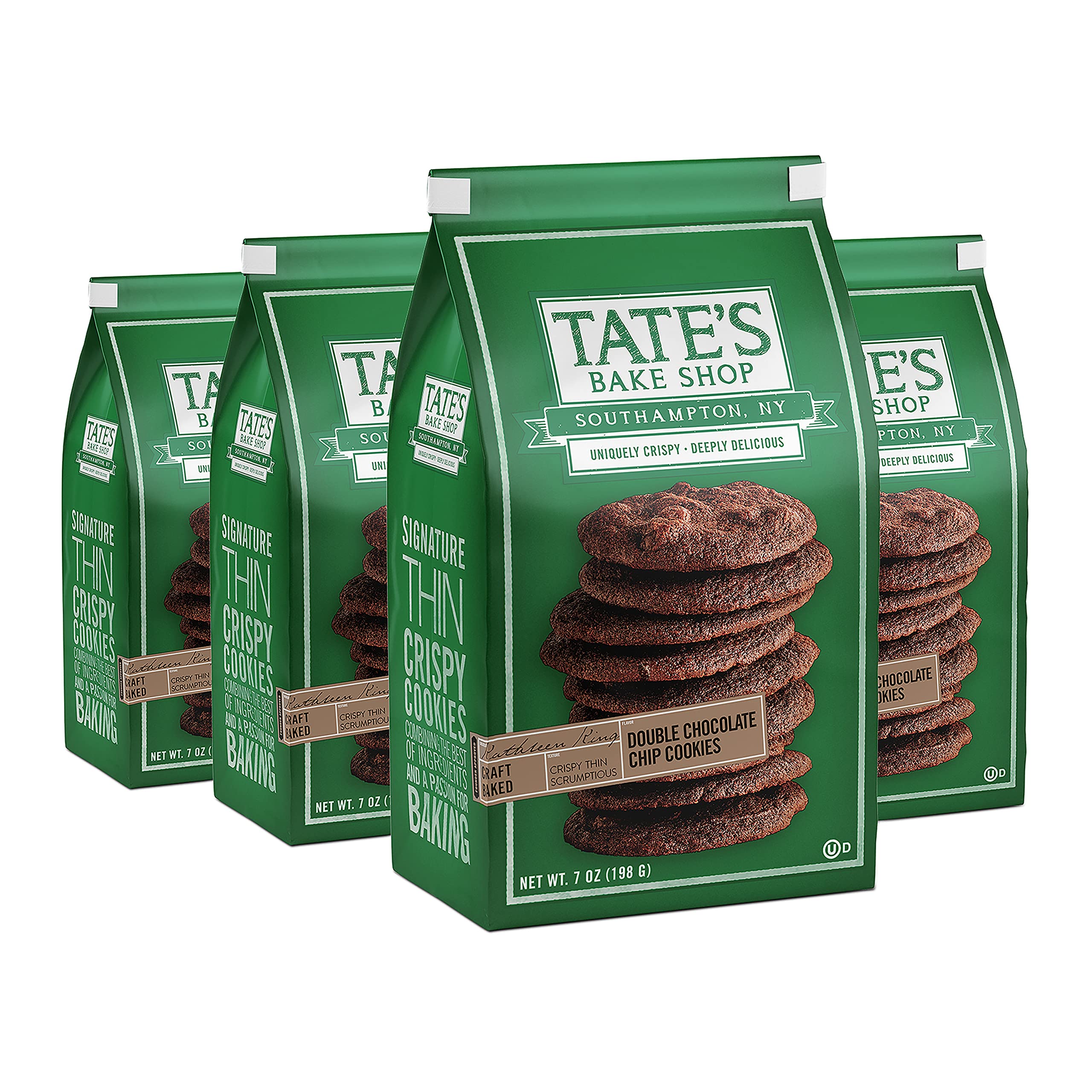 Tate's Bake Shop bulk bag of Double Chocolate Chip Cookies on a party tray