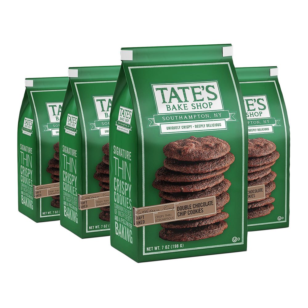 Tate's Bake Shop bulk bag of Double Chocolate Chip Cookies on a party tray