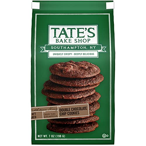 Gift-ready Tate's Bake Shop cookies on a festive platter