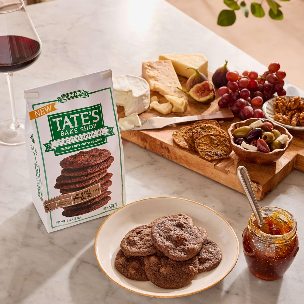 Tate's Bake Shop gluten free cookies with coffee pairing idea