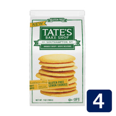 Tate's Bake Shop lemon cookies with lemon zest close-up highlight bright flavor.