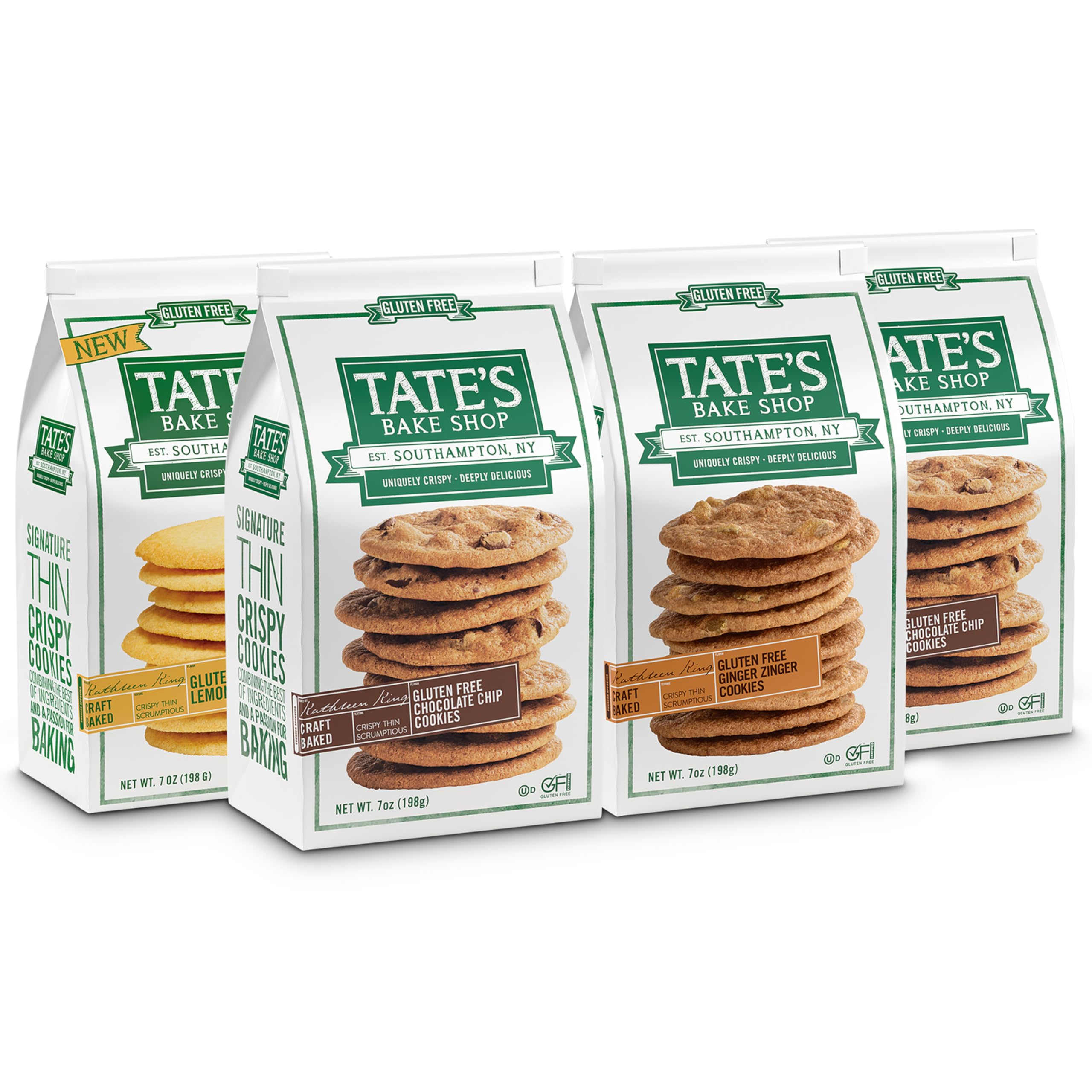 Tate's Bake Shop gluten free lemon cookies variety pack arranged for a gluten-free party tray