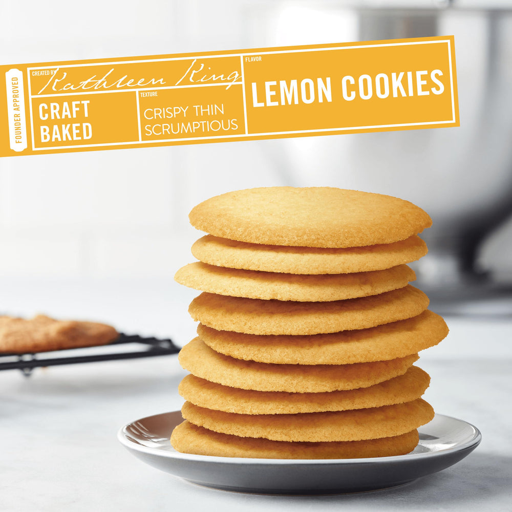Resealable Tate's Lemon Cookies bag keeps cookies fresh between snacks