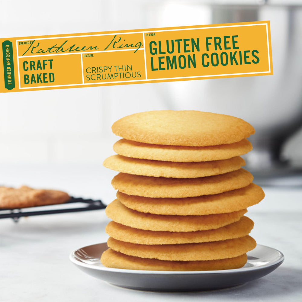 Tate's lemon cookies zest detail and bright color