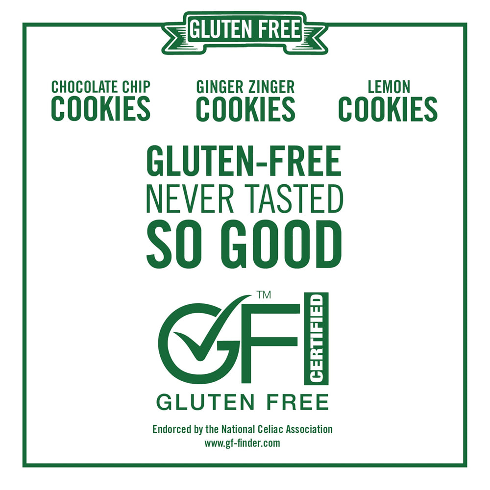 Tate's Bake Shop reclosable bag of gluten free cookies keeps freshness