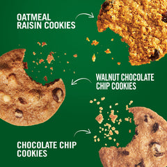Tate's Bake Shop Variety Pack bags, reclosable packaging keeps cookies fresh between servings