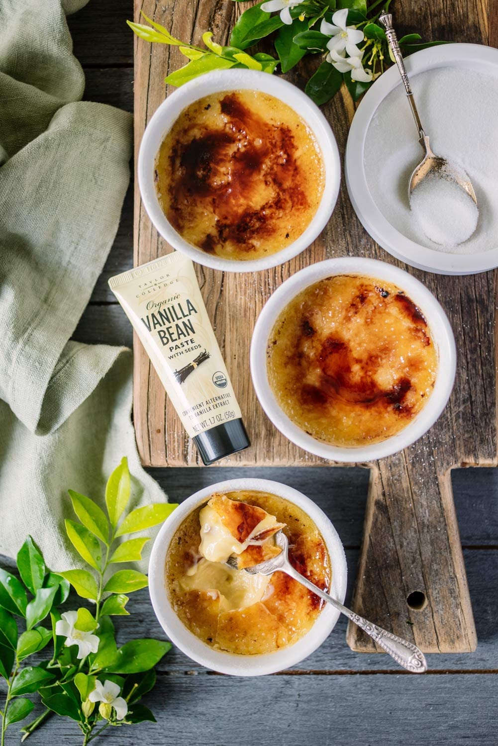 Taylor & Colledge organic vanilla paste, gluten-free ingredients for premium baking flavor.