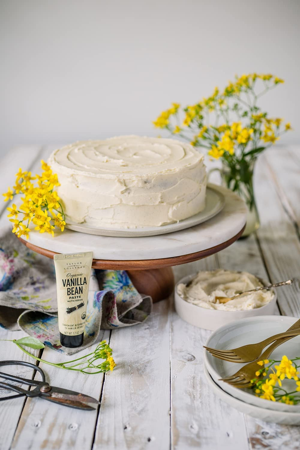 Taylor & Colledge vanilla paste pour close-up, smooth texture for quick recipes.