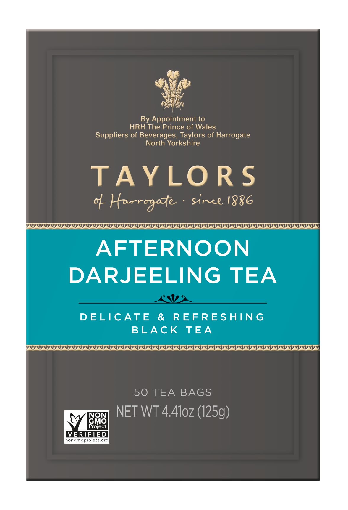Taylors of Harrogate Afternoon Darjeeling glass shot shows refined, wine-like flavor.