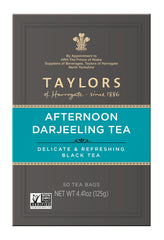 Taylors of Harrogate Afternoon Darjeeling glass shot shows refined, wine-like flavor.