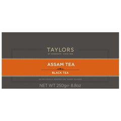 Taylors Assam tea bags brew well hot or iced for versatile serving.